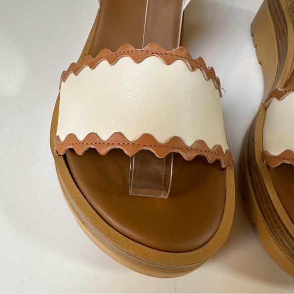 See By Chloe White and Tan Sandals - Picture 4 of 9